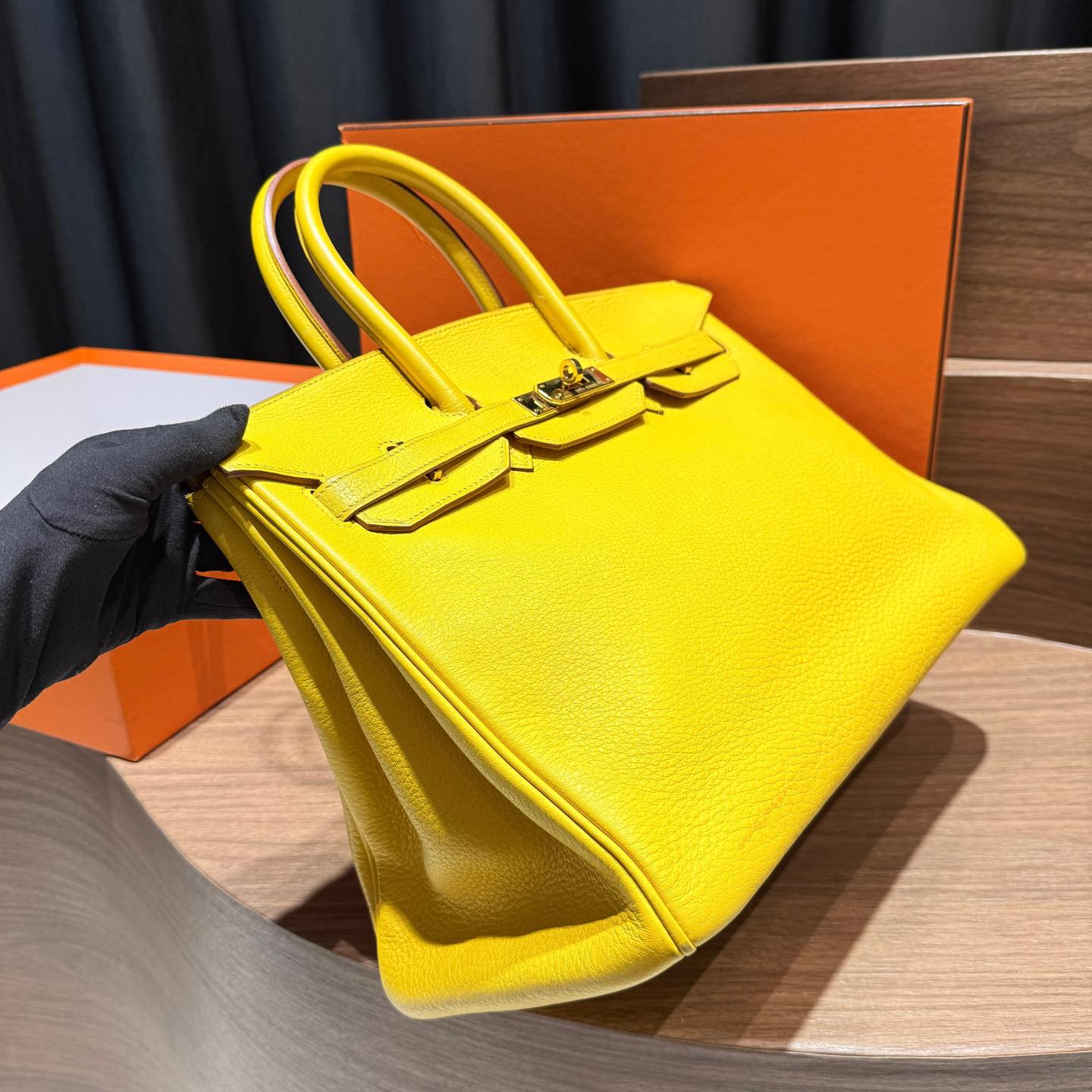 Birkin 35 Jaune de Naples