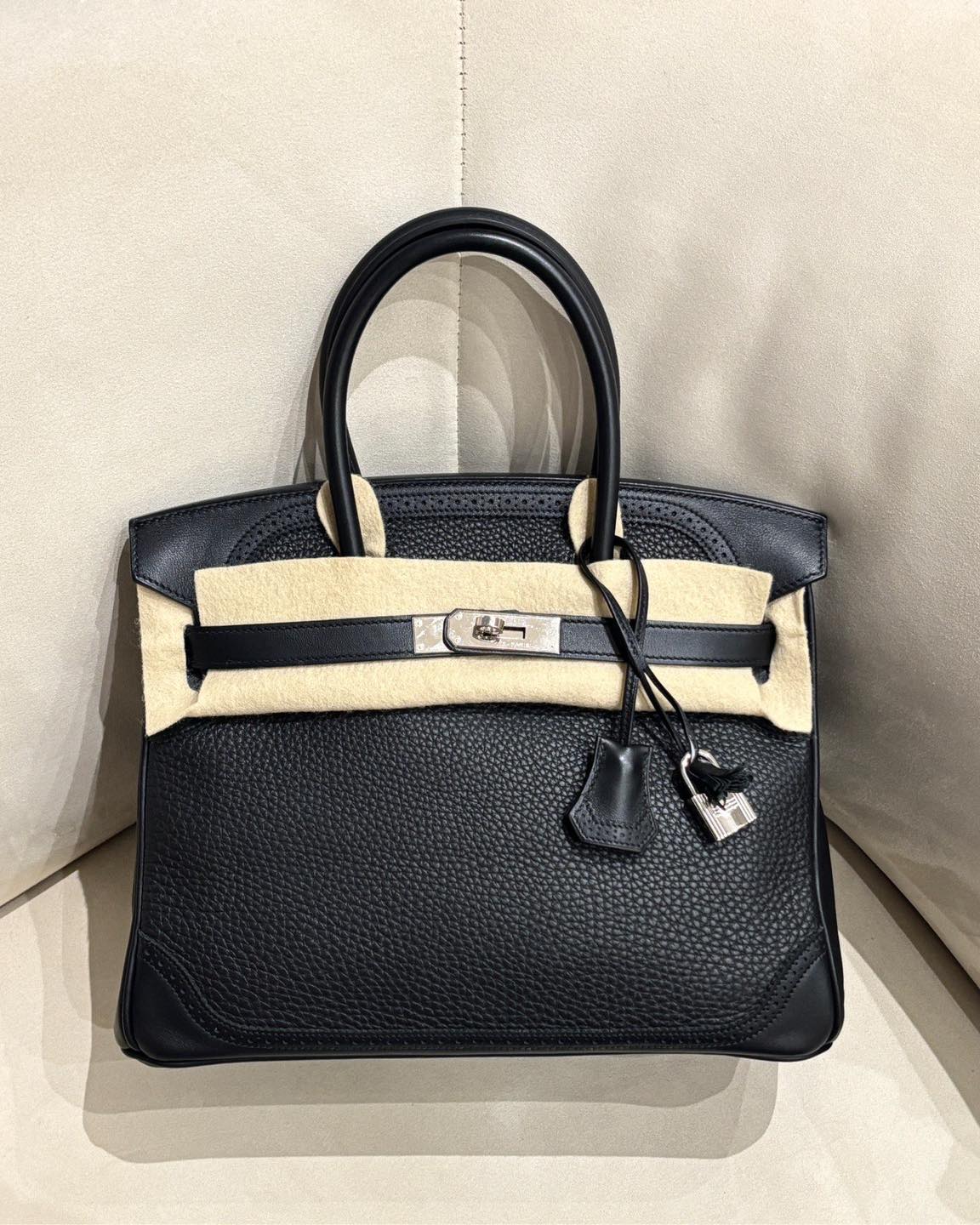 Birkin 30 Ghillie Black