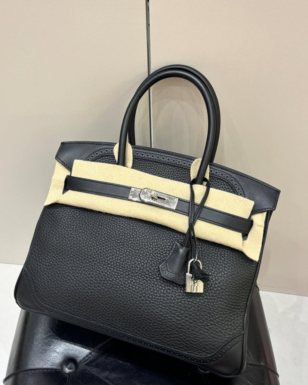 Birkin 30 Ghillie Black