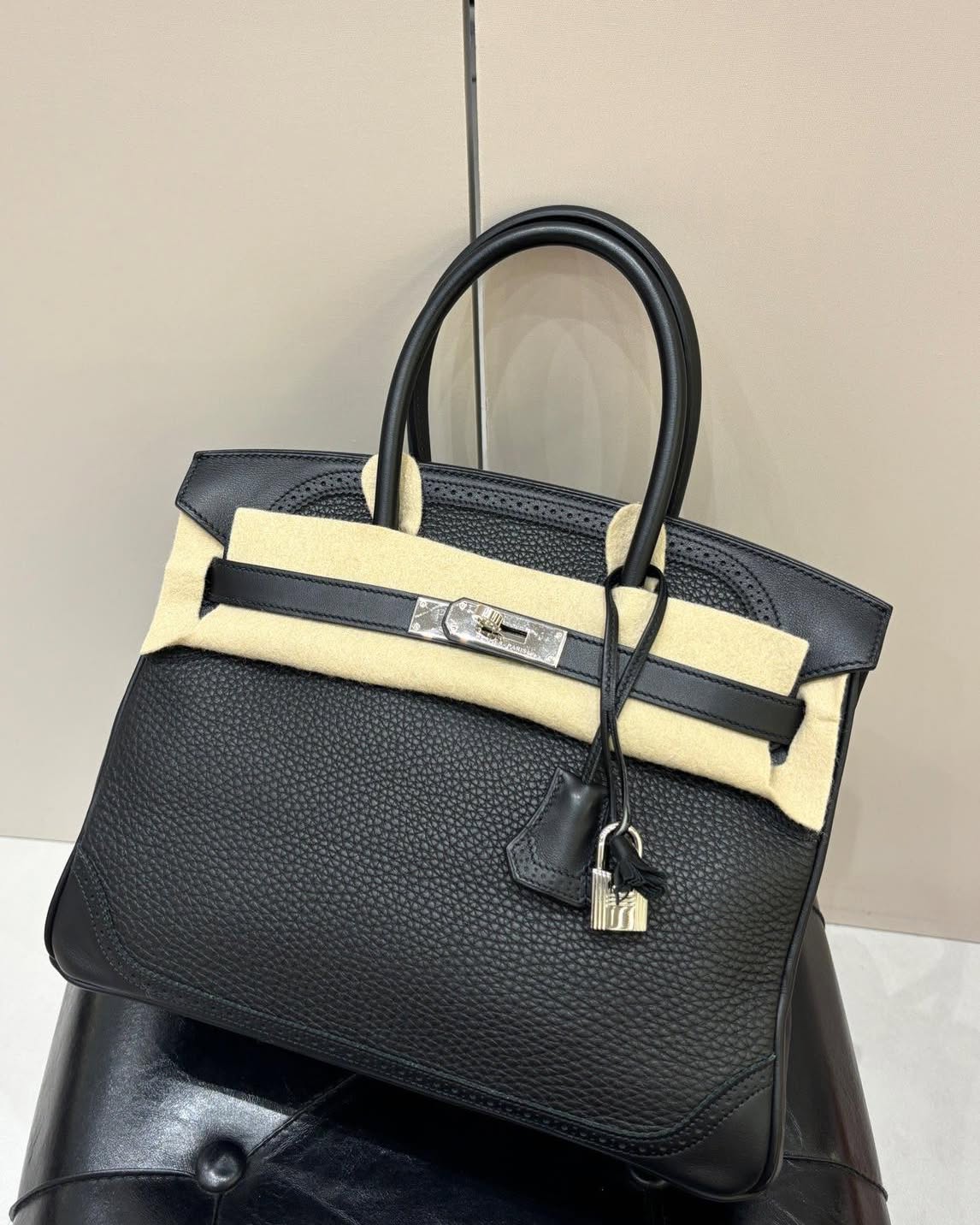 Birkin 30 Ghillie Black