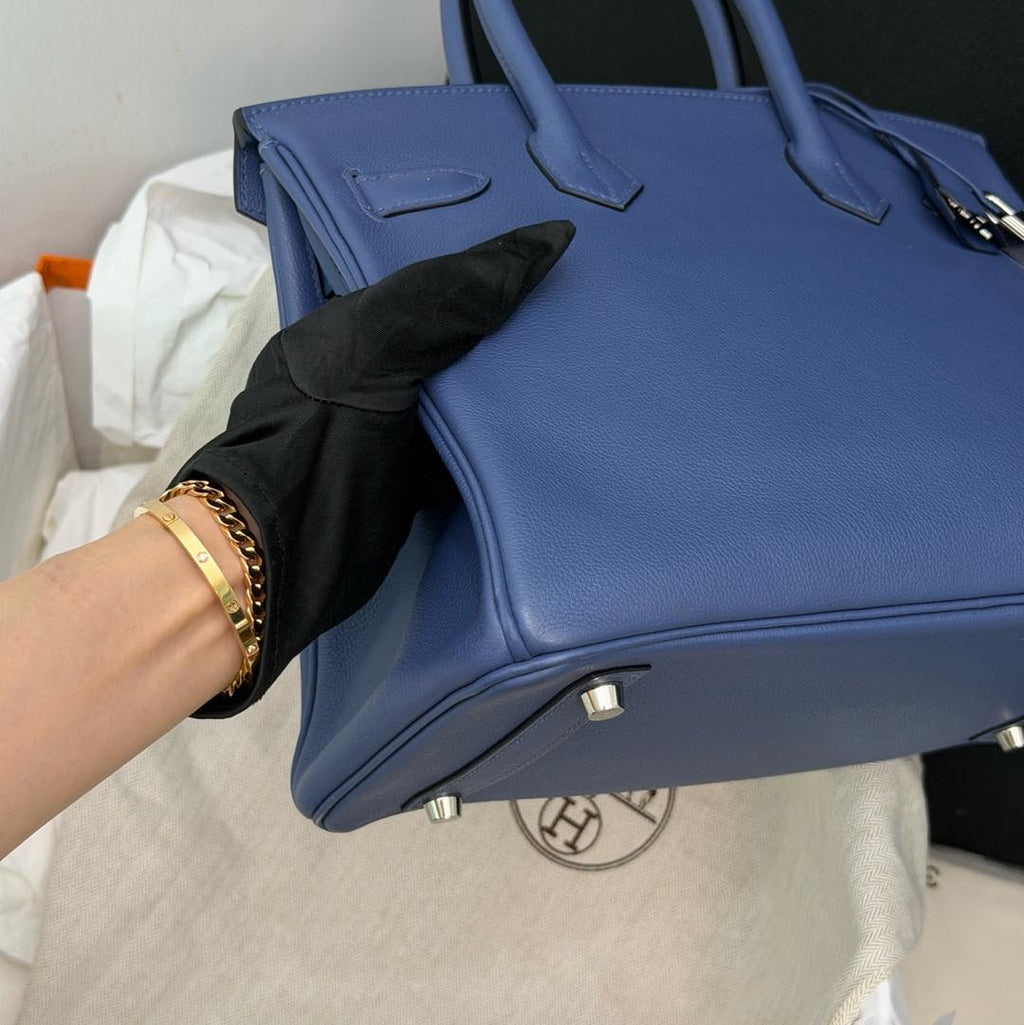 Birkin 30 Blue Agate