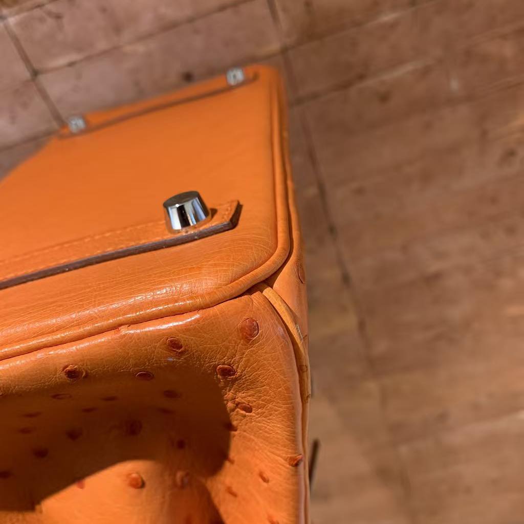 Birkin 30 Orange Ostrich