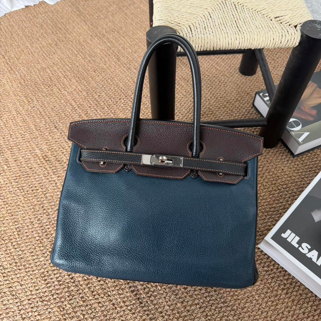 Birkin 30 Deep Blue/Ebene/Black