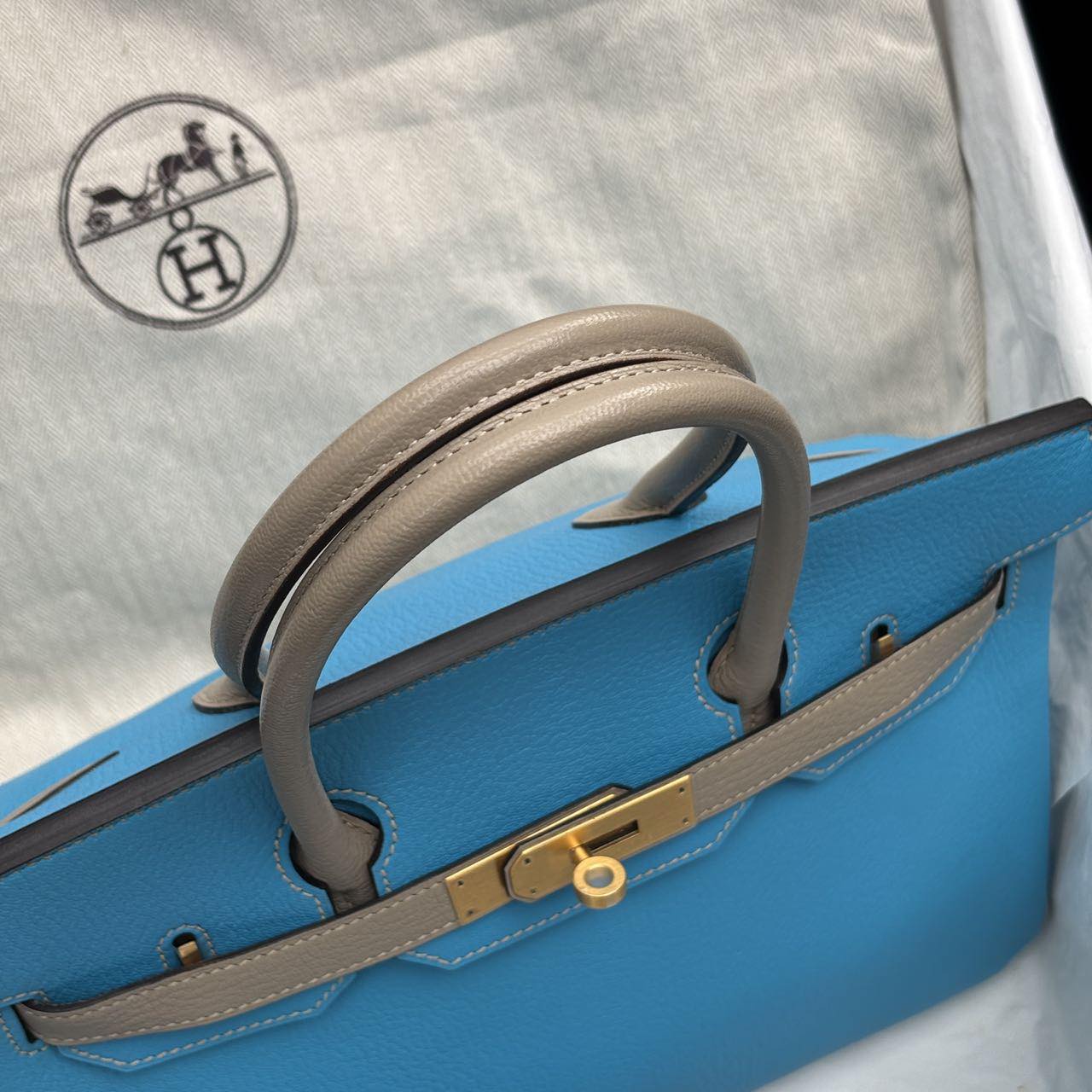 Birkin 30 SO Lagon Gris Asphalte