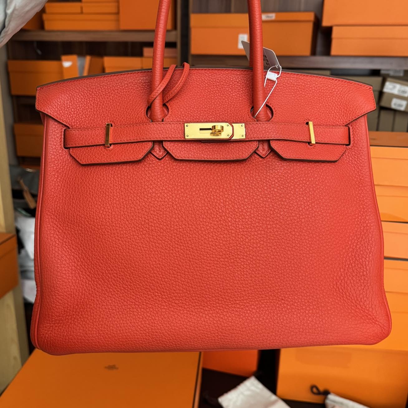 Birkin 35 Rouge Pivoine