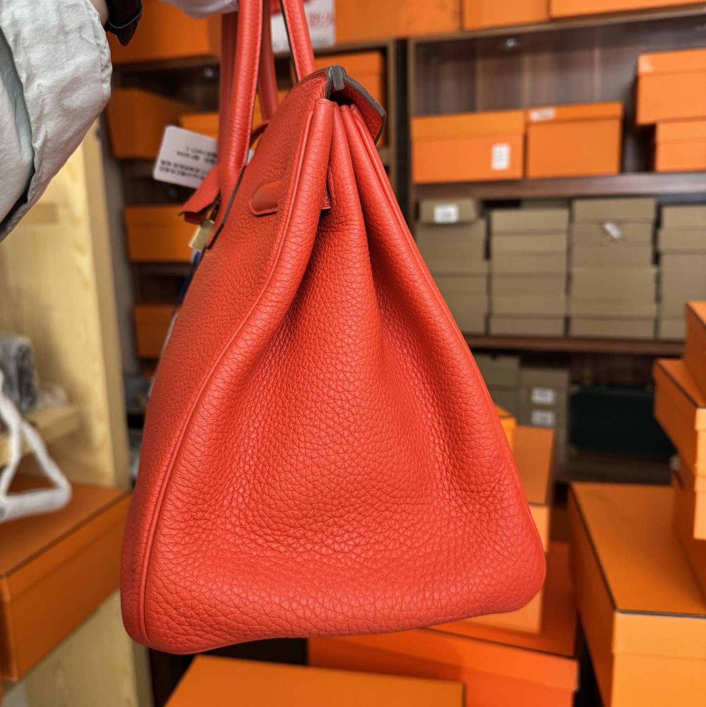Birkin 35 Rouge Pivoine