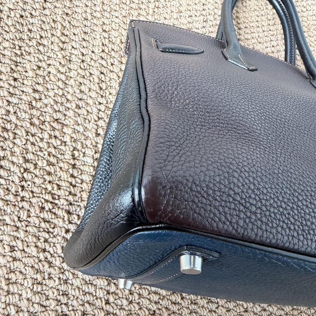 Birkin 30 Deep Blue/Ebene/Black