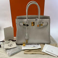 Birkin 30 Gris Pale