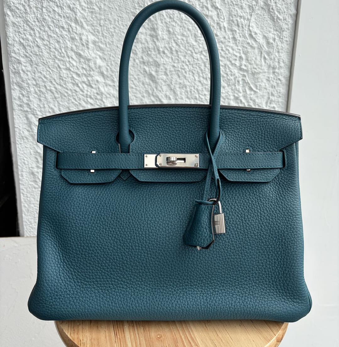 Birkin 30 Vert Bosphore
