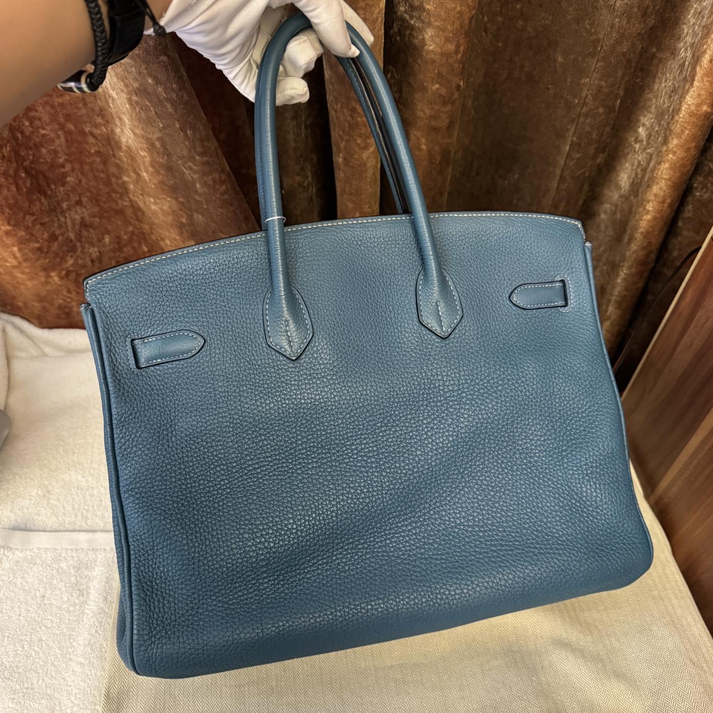 Birkin 40 Blue Jean