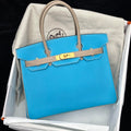 Birkin 30 SO Lagon Gris Asphalte