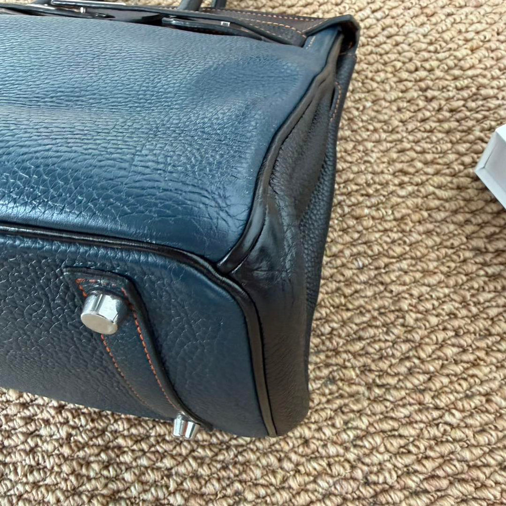 Birkin 30 Deep Blue/Ebene/Black