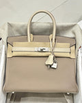 Birkin 30 Gris Tourterelle x Craie