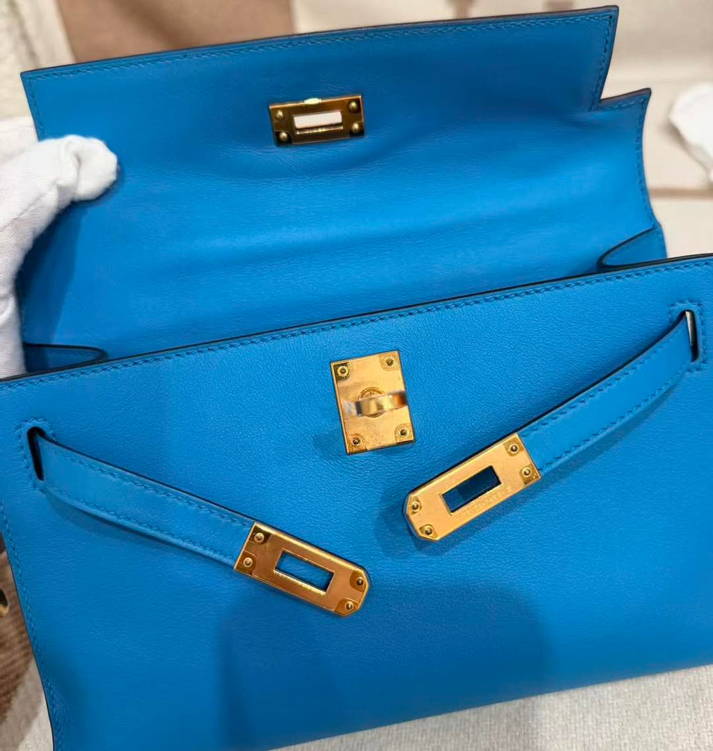 Kelly pochette Blue Frida