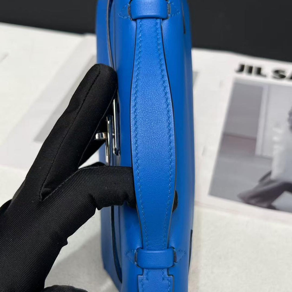 Kelly pochette Blue Zellige