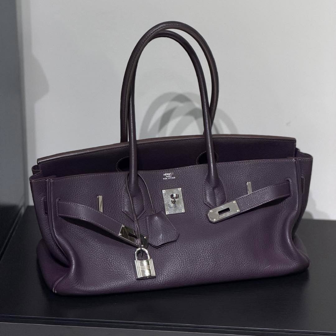Birkin Shoulder 42 Raisin