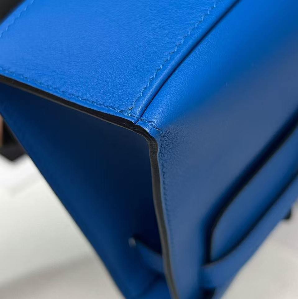 Kelly pochette Blue Zellige