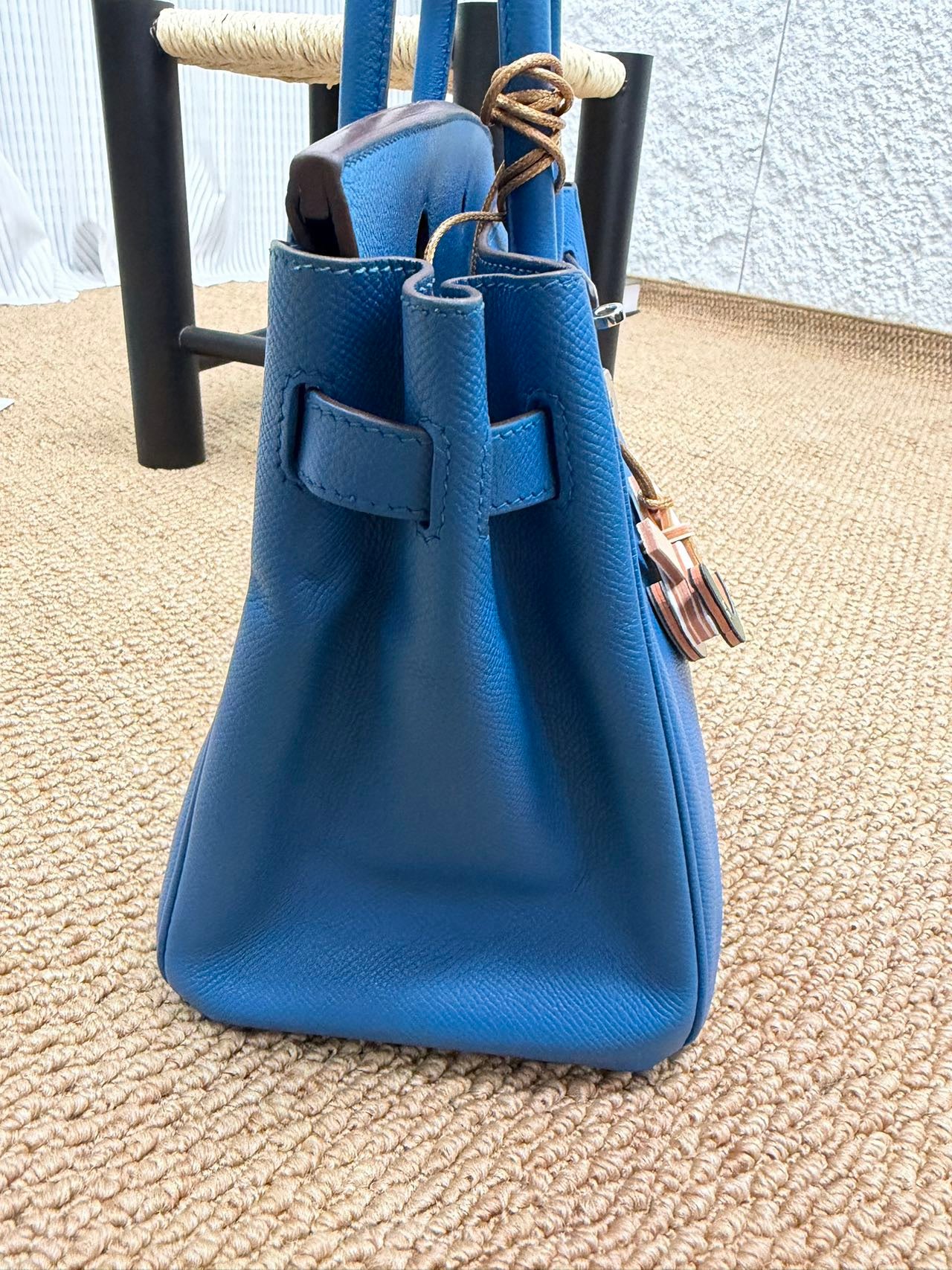 Birkin 30 Blue Mikonos
