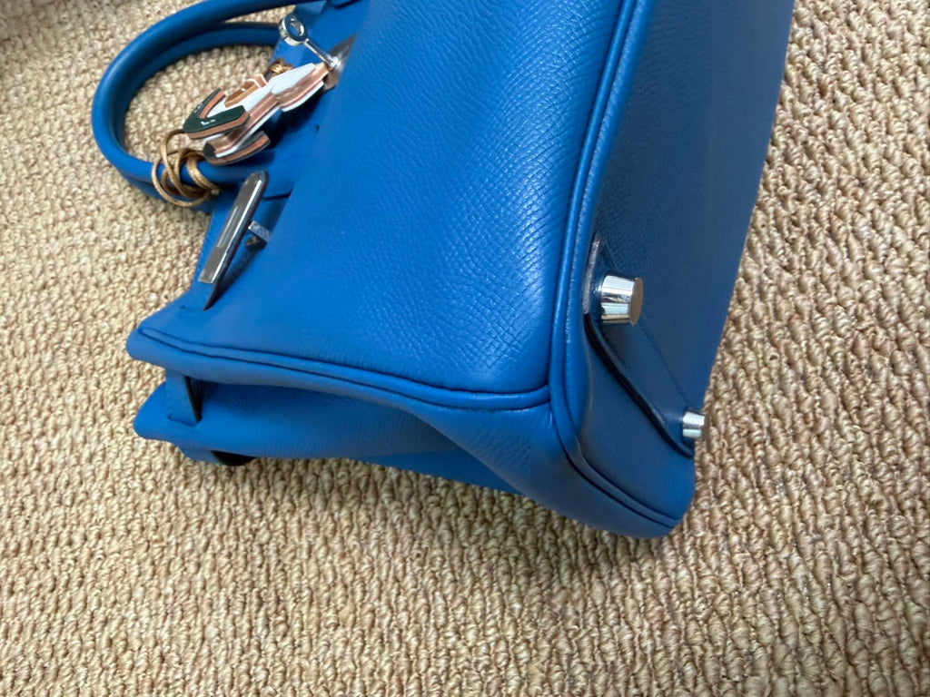 Birkin 30 Blue Mikonos