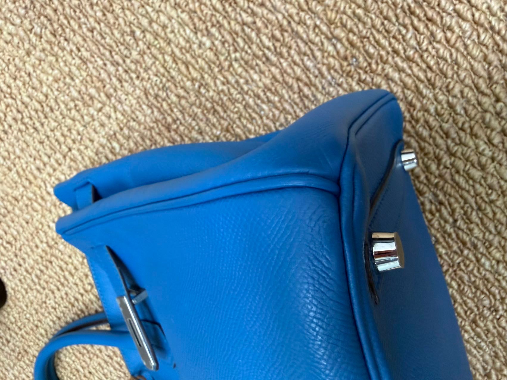 Birkin 30 Blue Mikonos