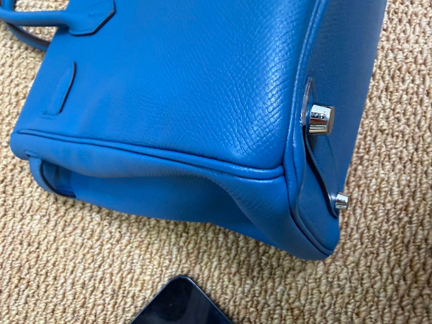 Birkin 30 Blue Mikonos